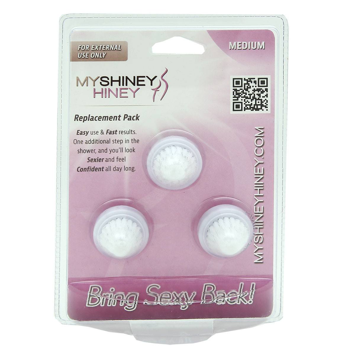 Replacement Heads - My Shiney Hiney Personal Cleansing Kit Medium Replacement Heads (3pk)