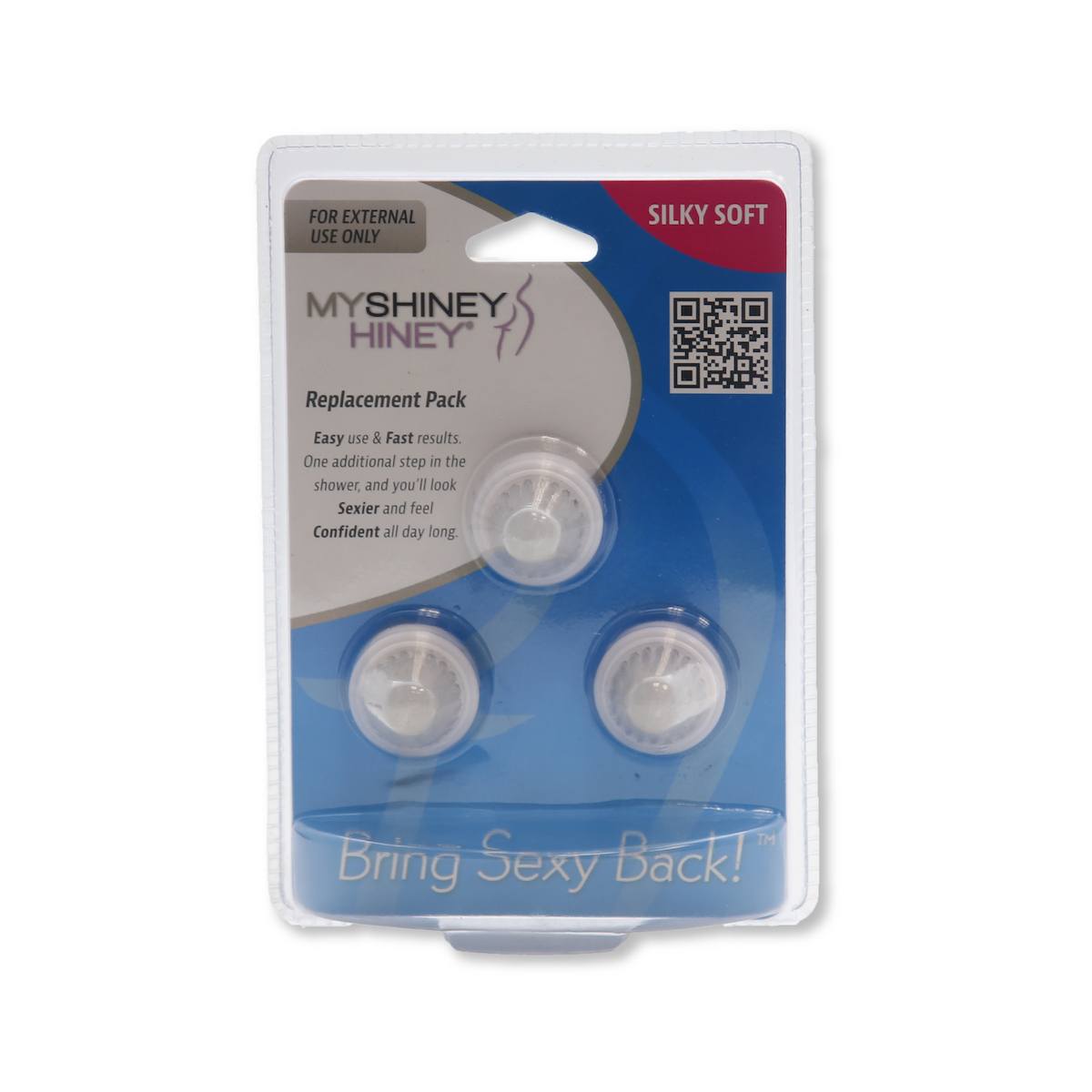 Replacement Heads - My Shiney Hiney Personal Cleansing Kit Silky Soft Replacement Heads (3pk)